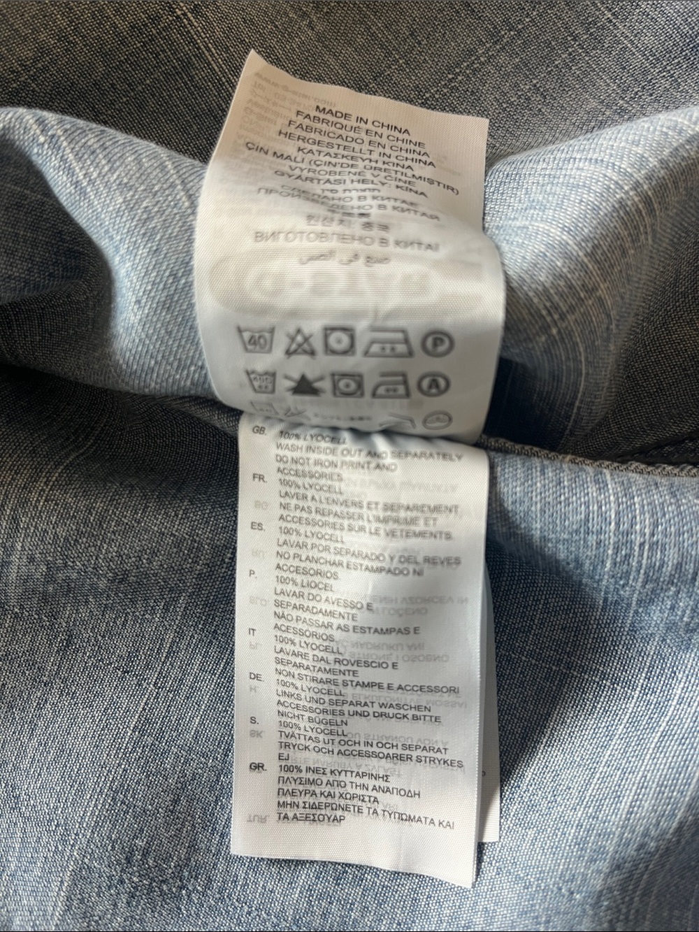 G-Star Light Blue Denim Button-Up Shirt - Picture 12 of 13